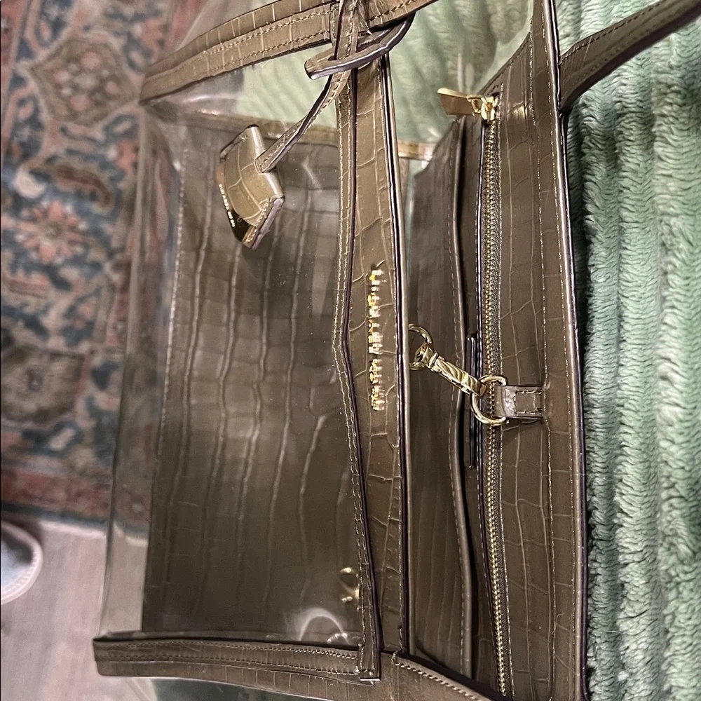 Michael Kors Brown and Transparent Tote - Picture 6 of 7